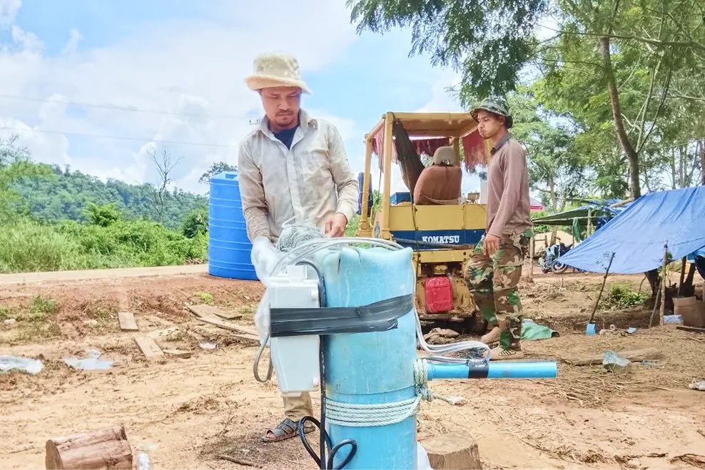 井戸制作の様子