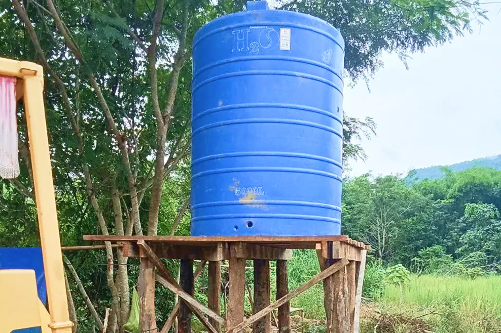 井戸完成の様子