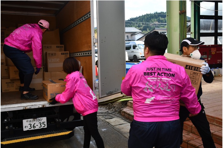 石川県輪島市 水害被害に遭われた「もとやスーパー」へ支援物資提供